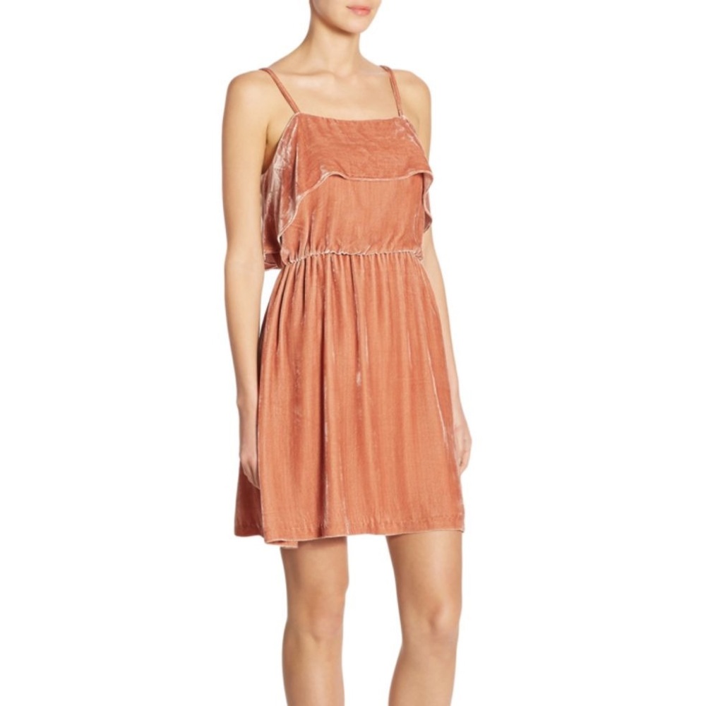 Alice + Olivia Pink Velvet Dress